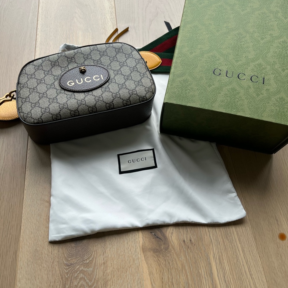 Gucci GG Supreme Web Neo Vintage Shoulder Bag